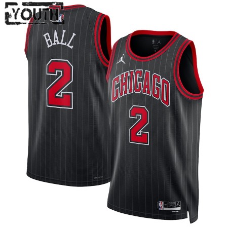 Dres Chicago Bulls Lonzo Ball 2 Jordan 2022-23 Statement Edition Crno Swingman - Dječji Dres Chicago Bulls Lonzo Ball 2 Jordan 2022-23 Statement Edition Crno Swingman - Dječji